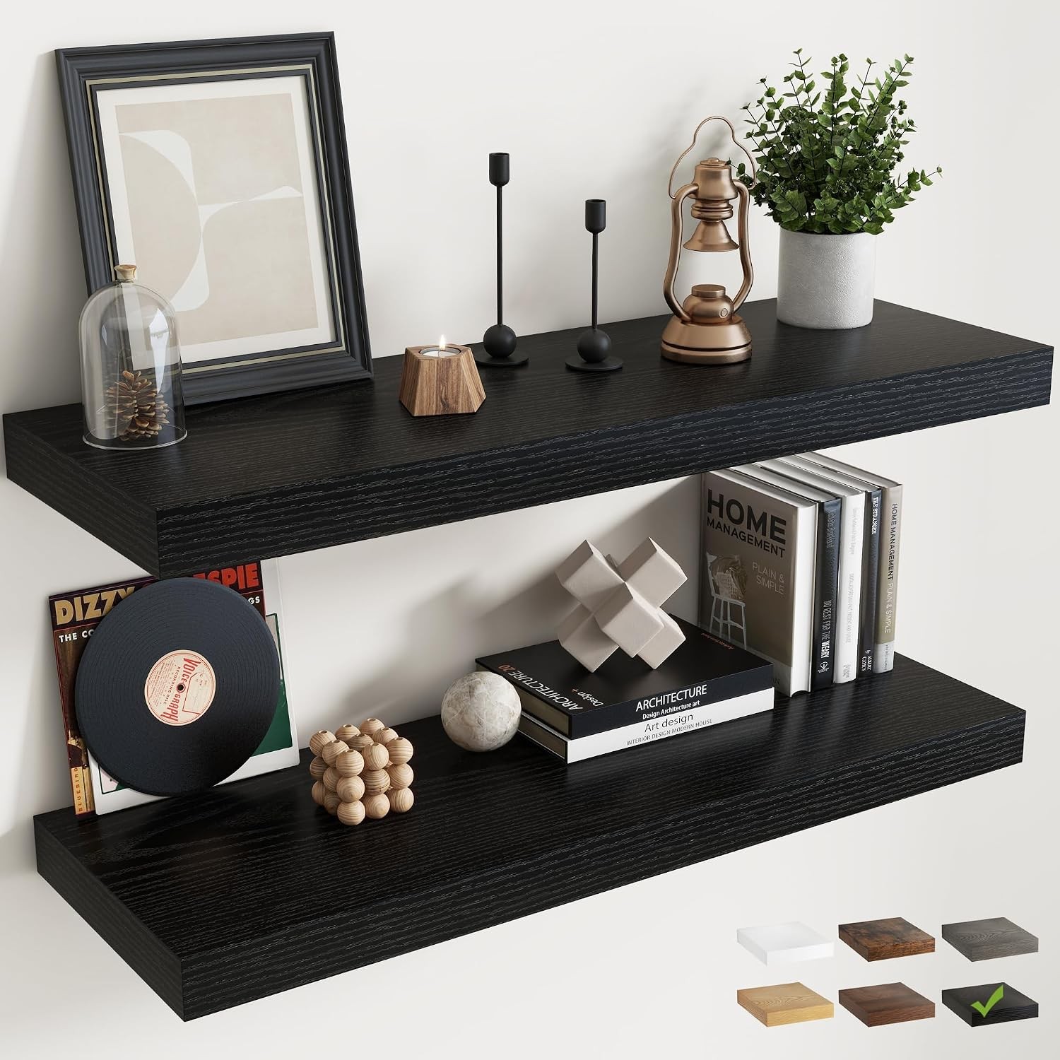 40 Inch Long Floating Shelves Set of 2, 12\