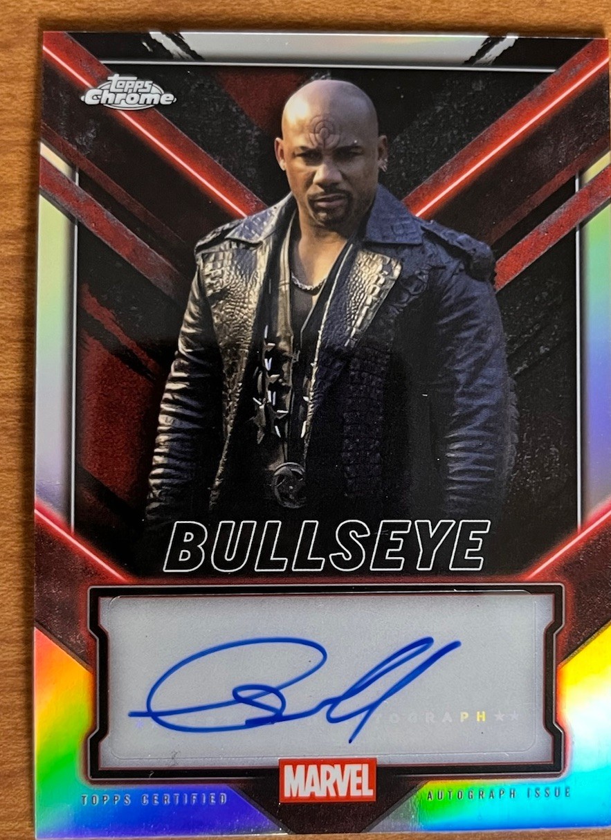 2025 Topps Chrome Refractor Marvel Studios Deadpool Bullseye Auto TC-CS 2025 Topps Chrome Refractor Marvel Studios Deadpool Bullseye Auto TC-CS