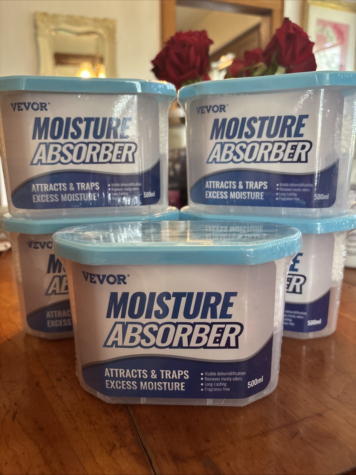Vevor Moisture Absorber 500ml 5pk Vevor Moisture Absorber 500ml 5pk
