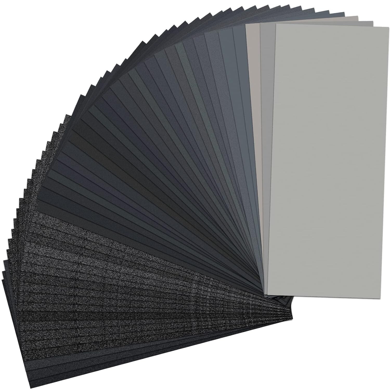 48 PCS Sandpaper 120 to 5000 Assorted Grit Sandpaper Sheets Wet Dry Sandpaper