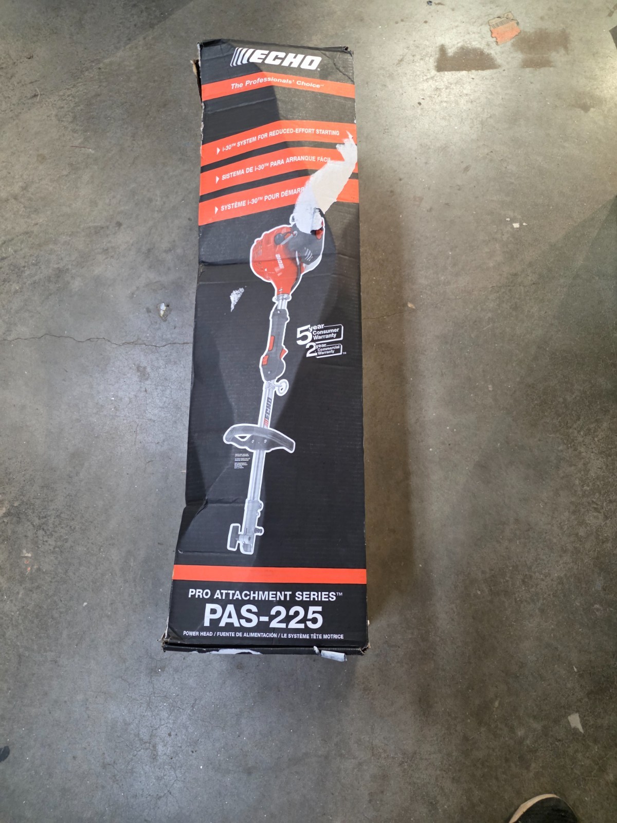 Echo Pas-225 Pro-attachment Series Power Source Echo Pas-225 Pro-attachment Series Power Source