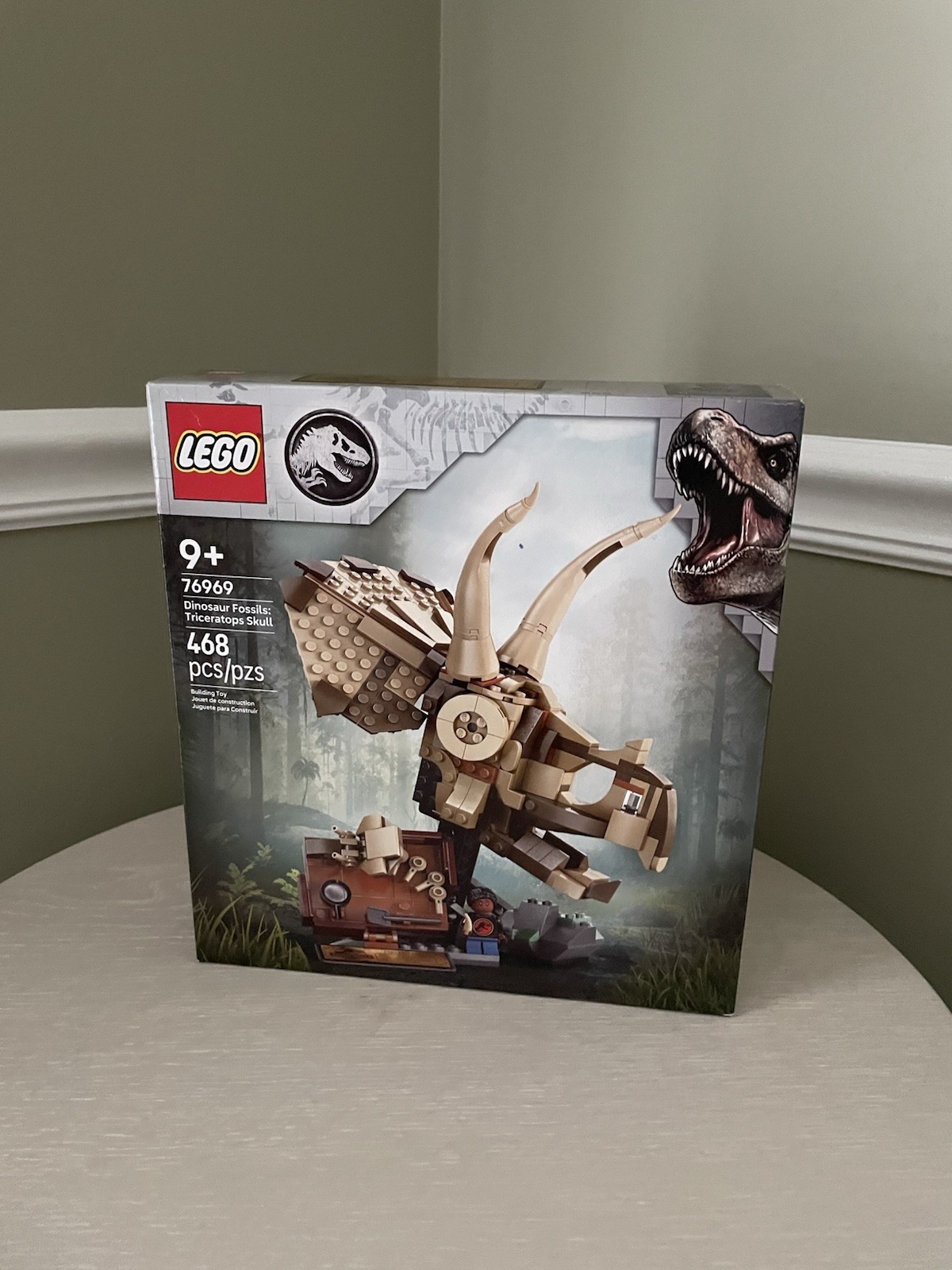 LEGO Jurassic World 76969 Dinosaur Fossils Triceratops Skull 468pcs Age 9+ Box