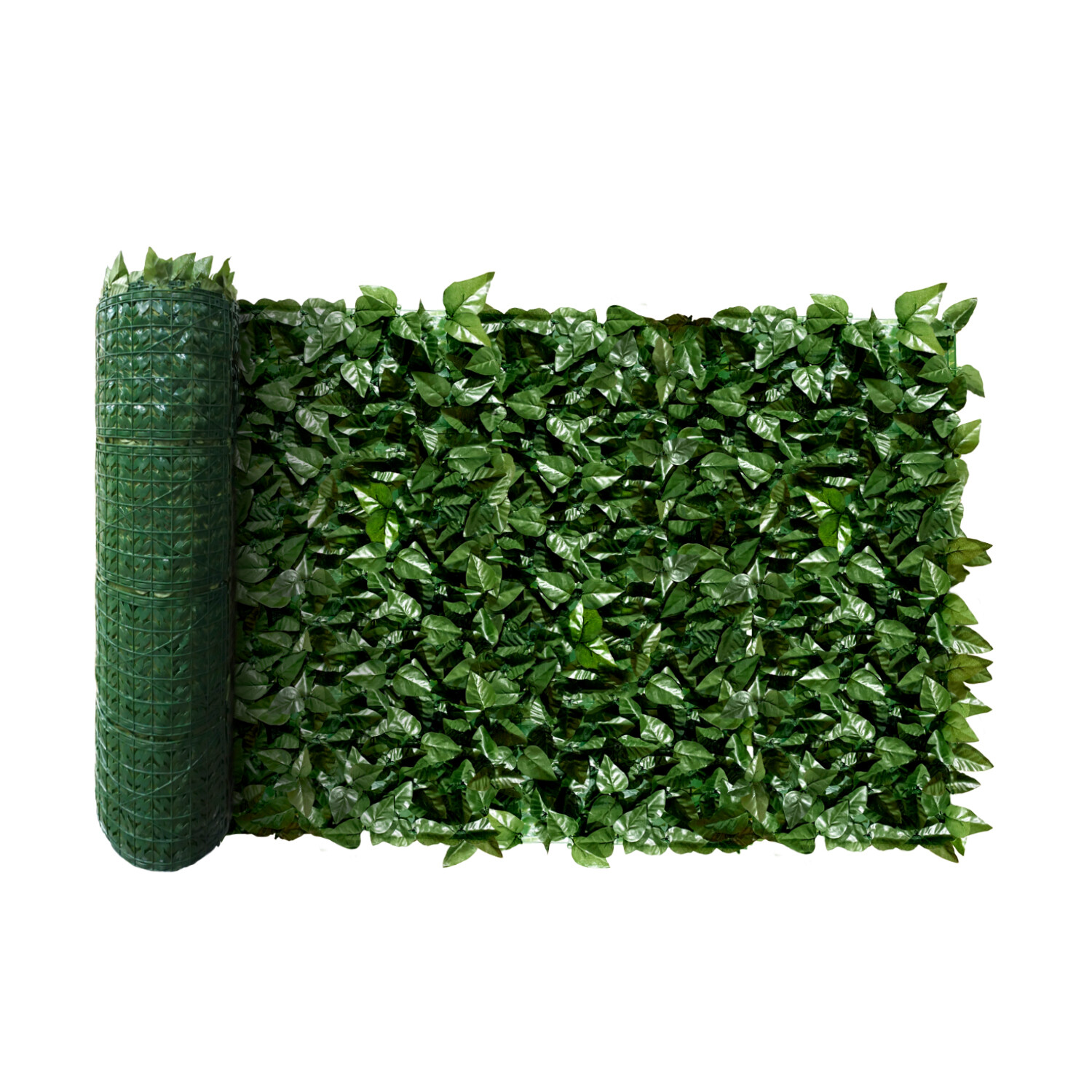 3\'x14\' Artificial Faux Laurel Ivy Leaf Outdoor Privacy Hedge w/ Plastic Backing 3\'x14\' Artificial Faux Laurel Ivy Leaf Outdoor Privacy Hedge w/ Plastic Backing