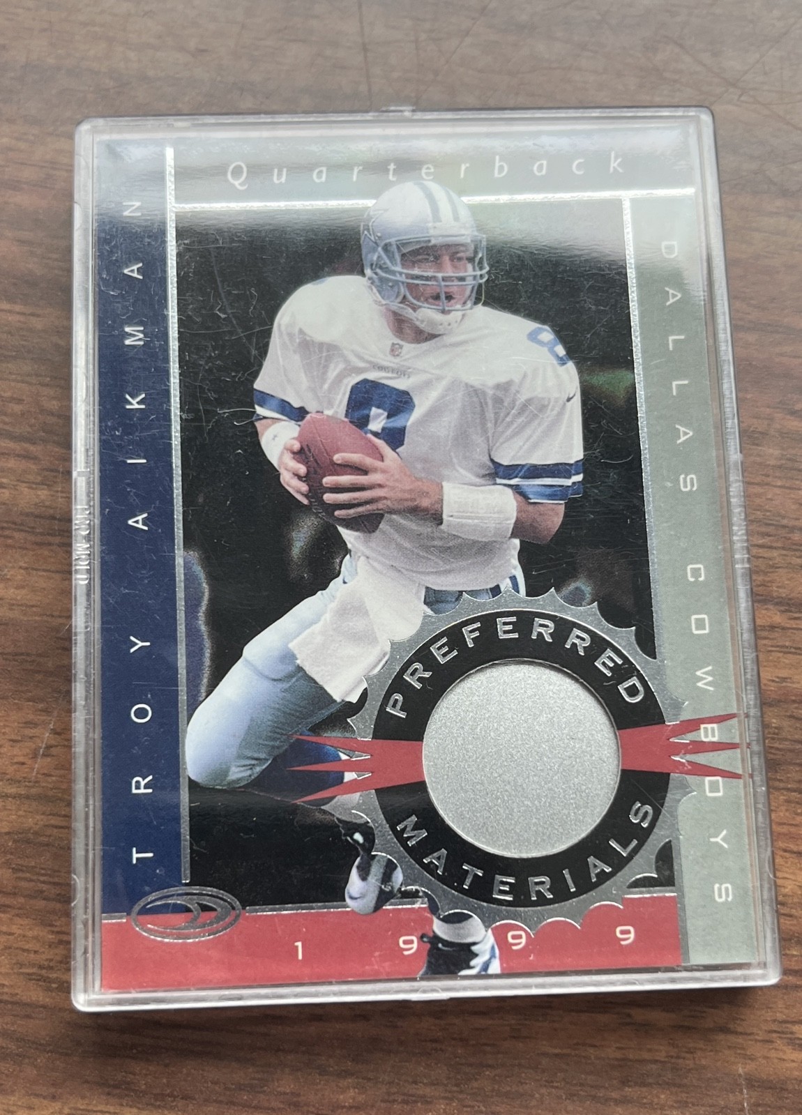 1999 Donruss Preferred QBC - Preferred Materials Troy Aikman #17 /120 (MEM)