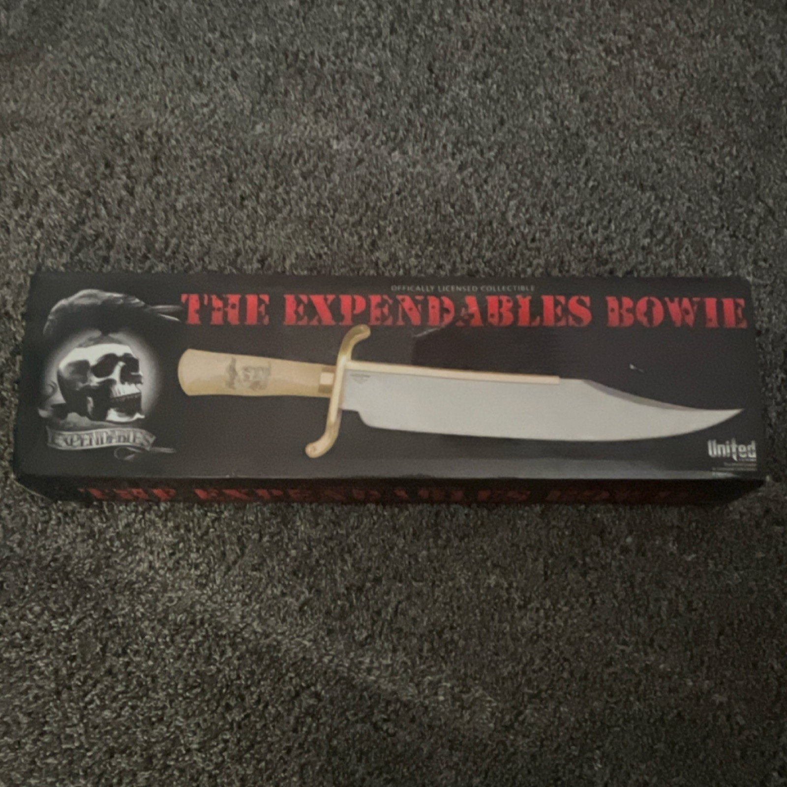 United Cutlery The Expendables Bowie Replica Knife Full Tang w/ Sheath & Box