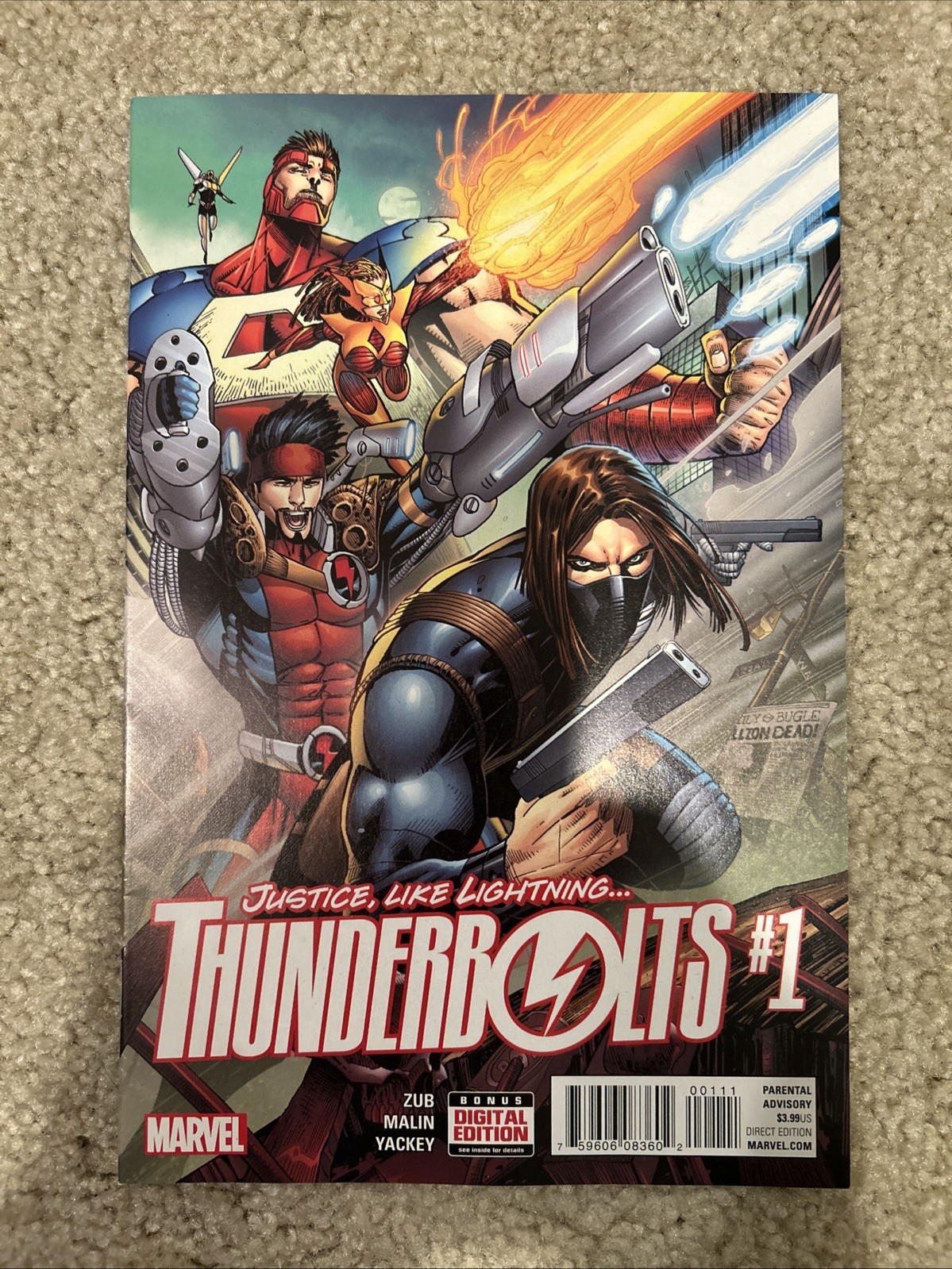 Thunderbolts #1, NM White Pages Thunderbolts #1, NM White Pages