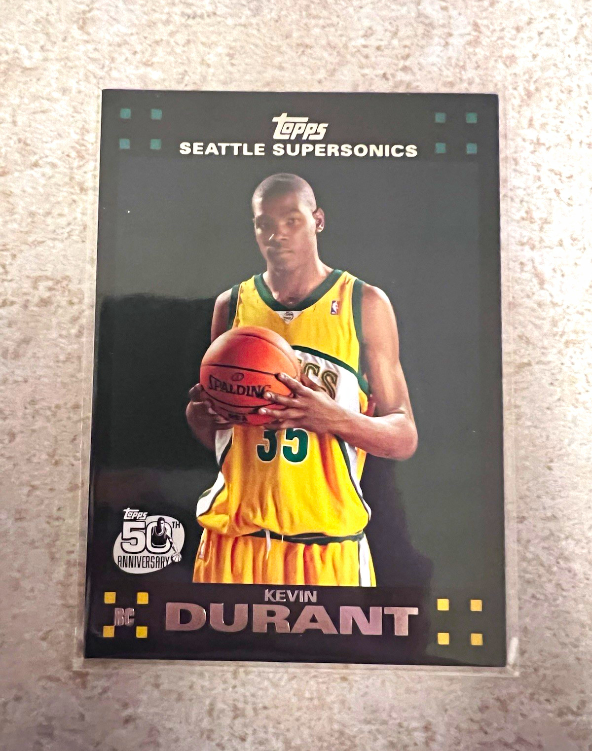 Topps 2007-08 Kevin Durant Rookie 50th Anniversary Seattle Supersonics #112