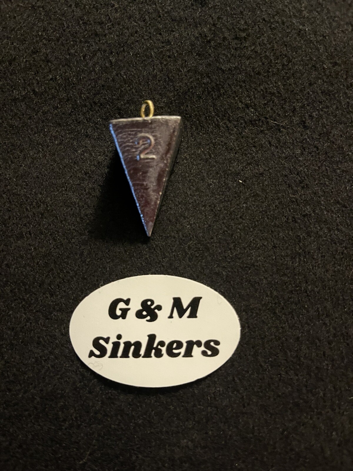 50 2oz Pyramid Sinkers Fishing Weights.  Top Quality lead.  Made In The USA