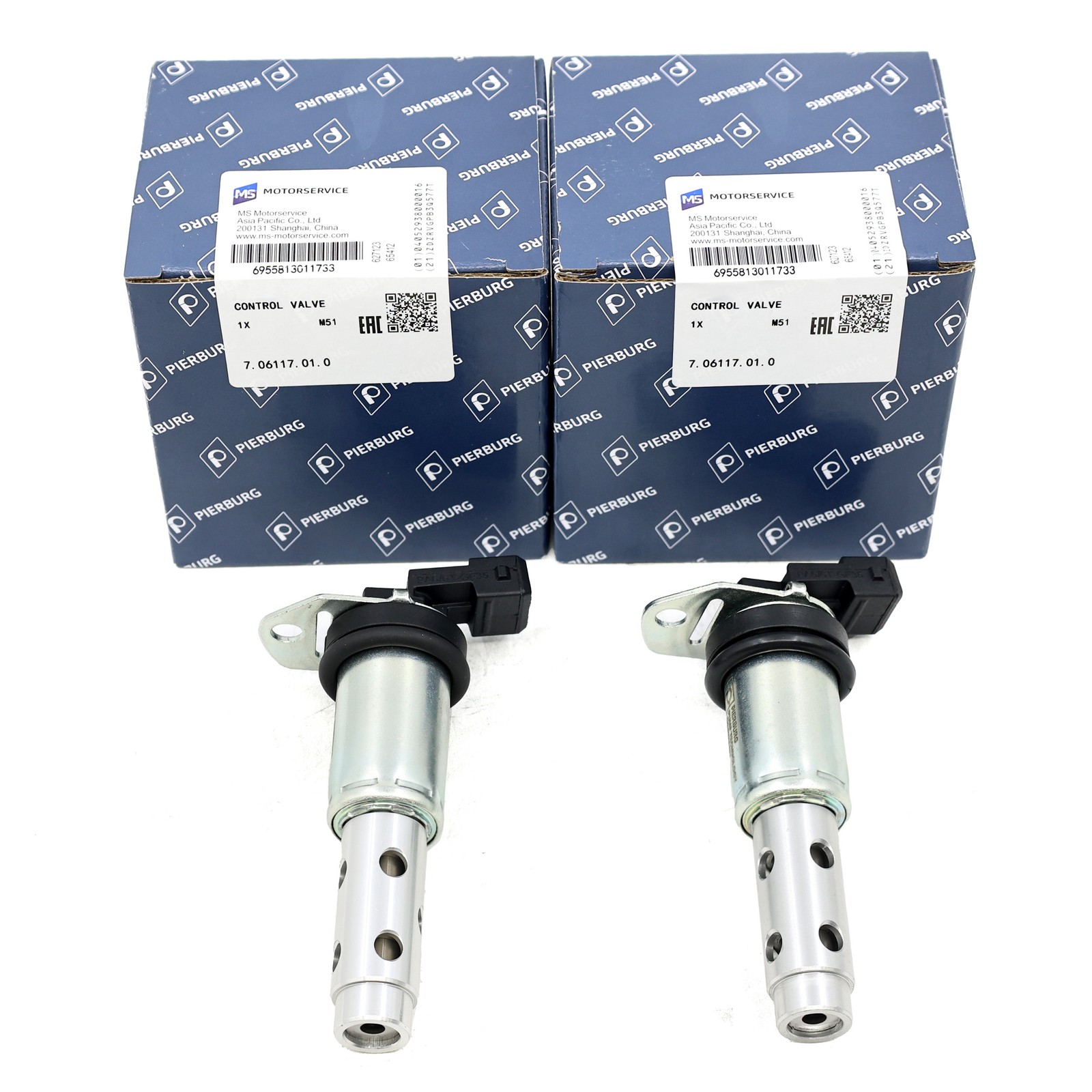 2× PIERBURG VVT Vanos Solenoid for BMW N52 N54 E60 E61 E70 E90 11367585425