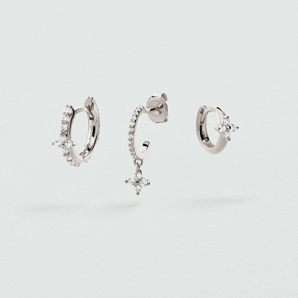 Agatha Paris Earring Set BELOVED MIX & MATCH Crystal / Silver 925 $97 NEW Agatha Paris Earring Set BELOVED MIX & MATCH Crystal / Silver 925 $97 NEW
