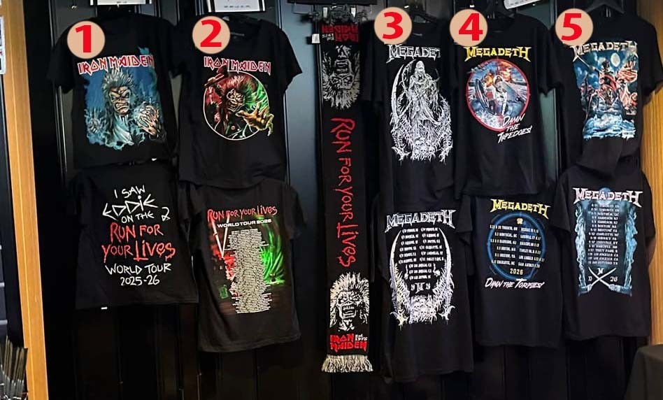 New Megadeth Damn The Torpedoes World Tour 2026 Concert T Shirt Reprint
