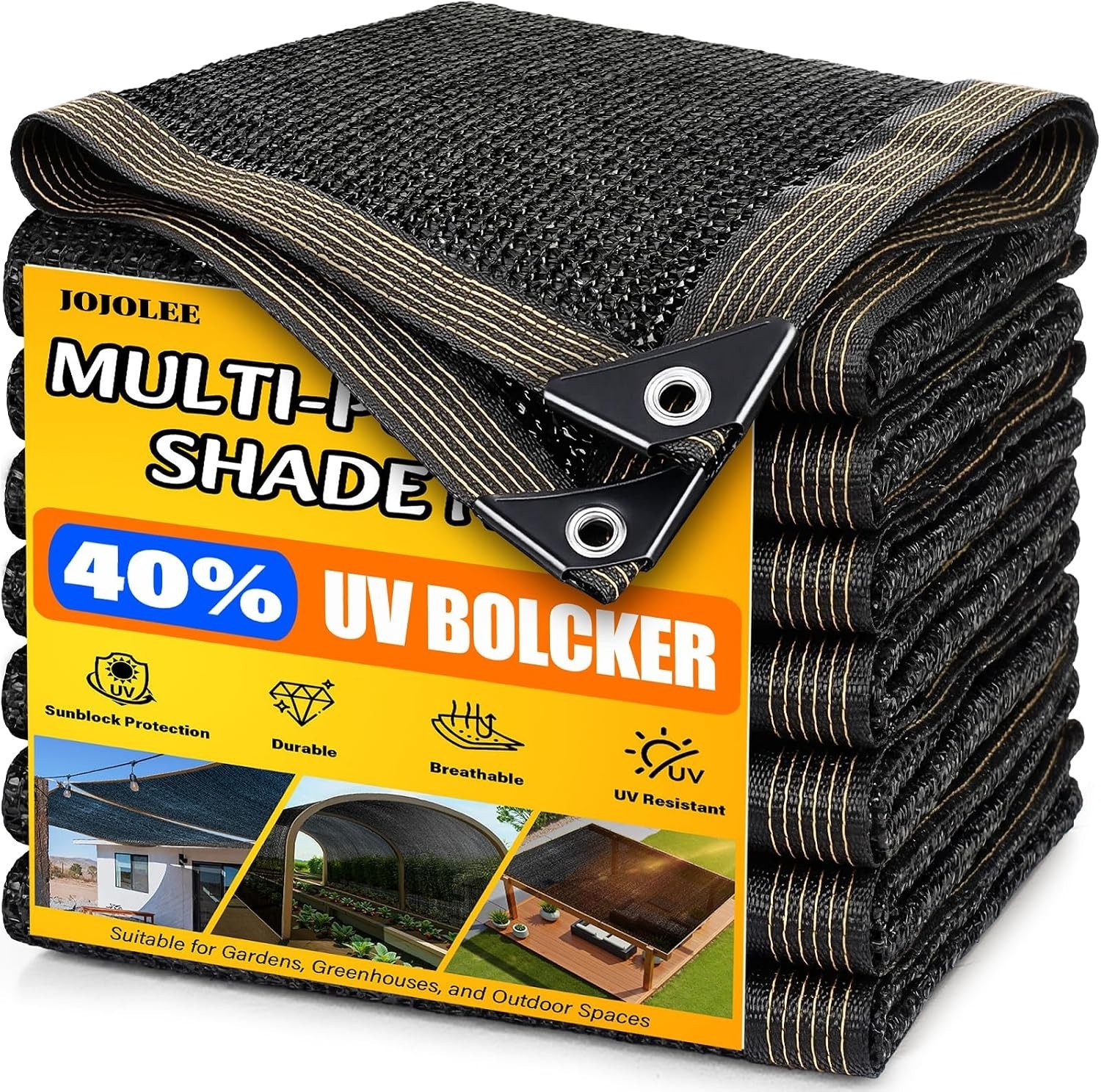 90% Sun Shade Cloth 12x20 Ft Black Mesh Tarp with Grommets UV Block Net 90% Sun Shade Cloth 12x20 Ft Black Mesh Tarp with Grommets UV Block Net