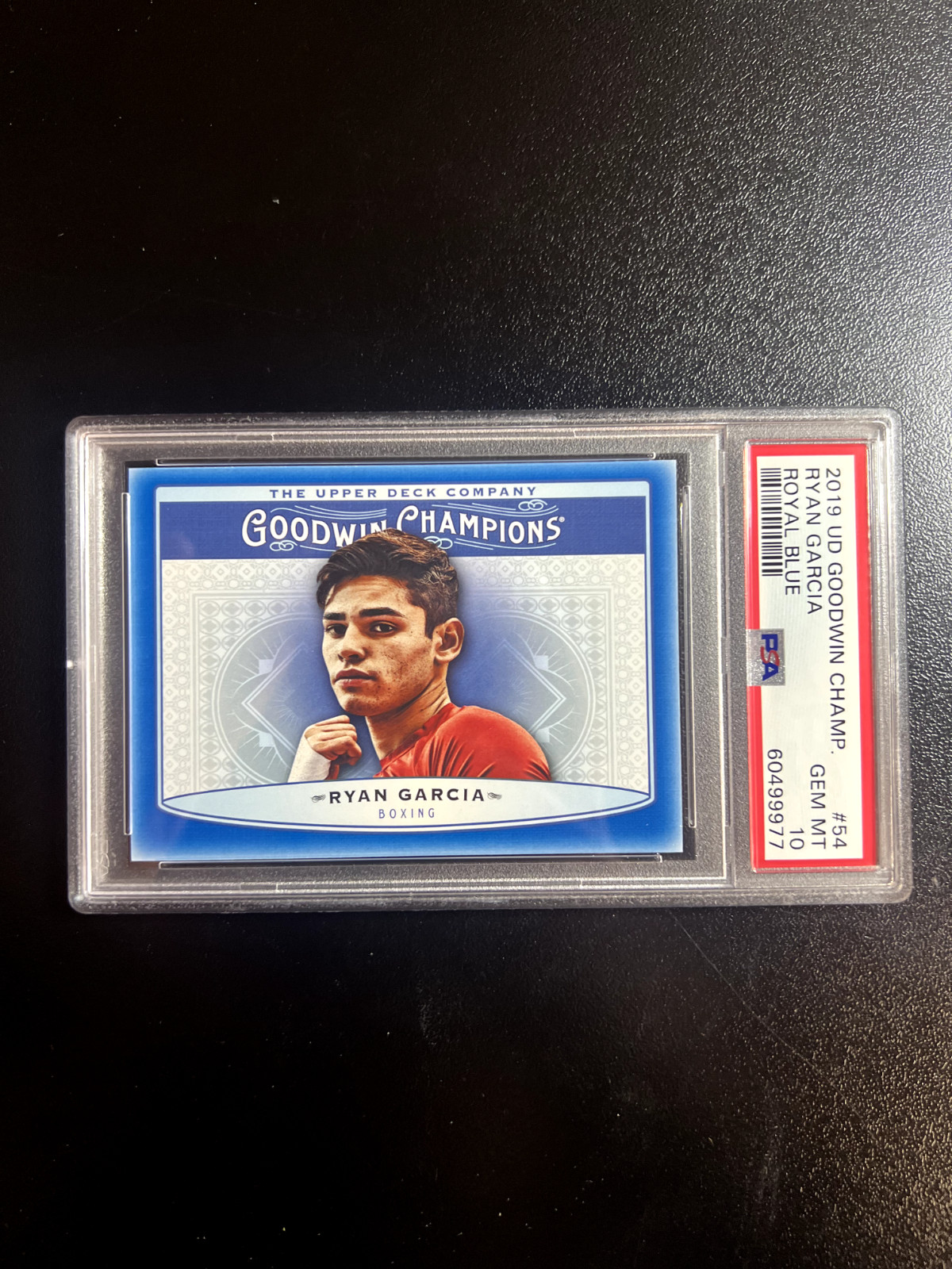 2019 UD Goodwin Champions #54 RYAN GARCIA  Royal Blue PSA 10 Rookie QTY