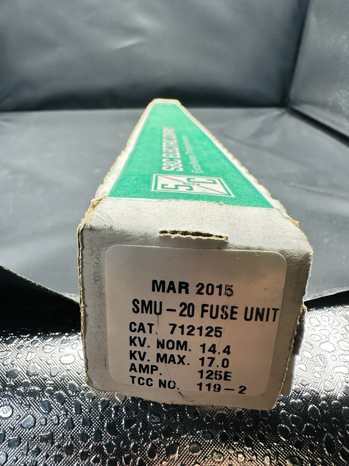 S&C SMU-20 Fuse Unit Cat. 712125 - 125E AMP -kV Nom. 14.4 kV Max. 17.0 TCC 119-2
