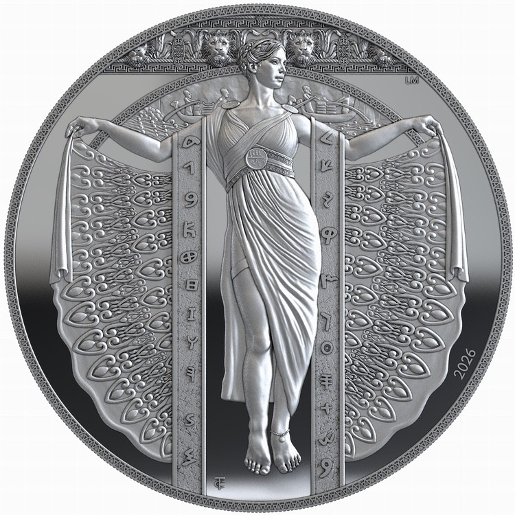 Liberia 2026 PHOENICIA Ancient Beauty Goddess $20 1 Oz Pure Silver HIGH RELIEF