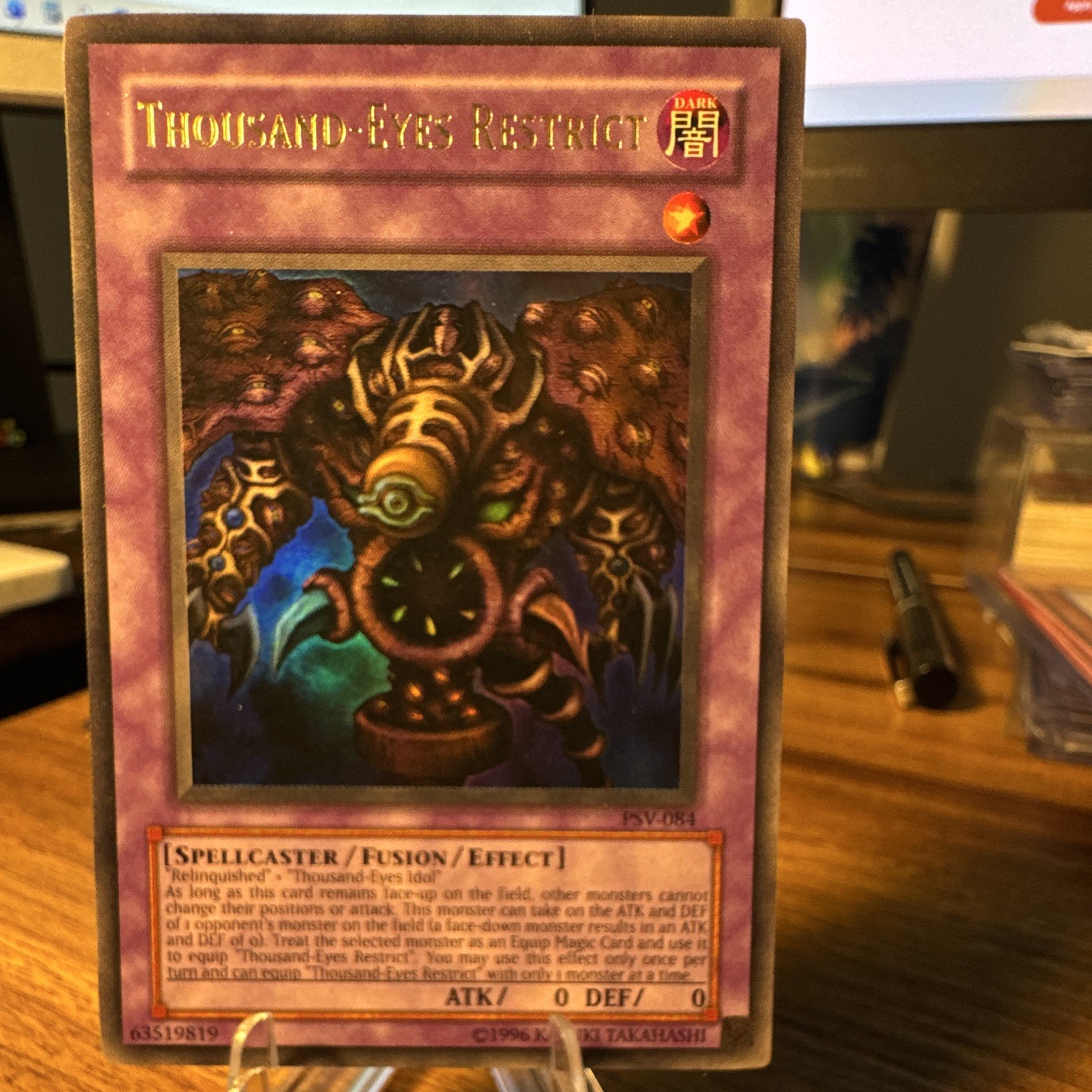 Yu-Gi-Oh TCG Thousand-Eyes Restrict PSV-084 Ultra Rare LP Condition Yu-Gi-Oh TCG Thousand-Eyes Restrict PSV-084 Ultra Rare LP Condition