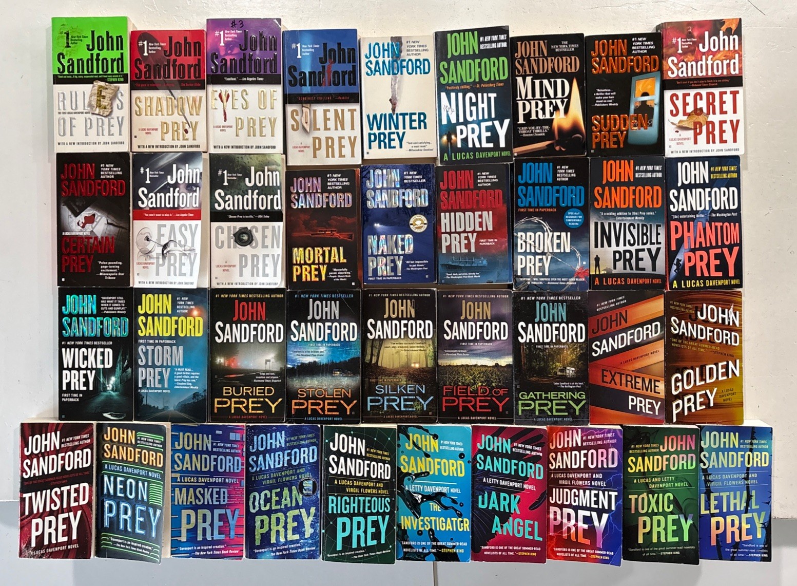 37 Book Lot Complete Lucas Davenport \