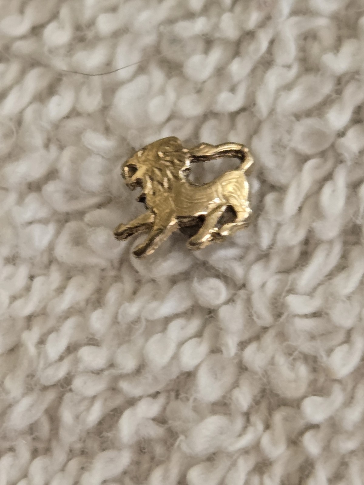 Nail Charm Vtg 80s Real Gold Post With Screw Back. Unique Nail Charm Vtg 80s Real Gold Post With Screw Back. Unique