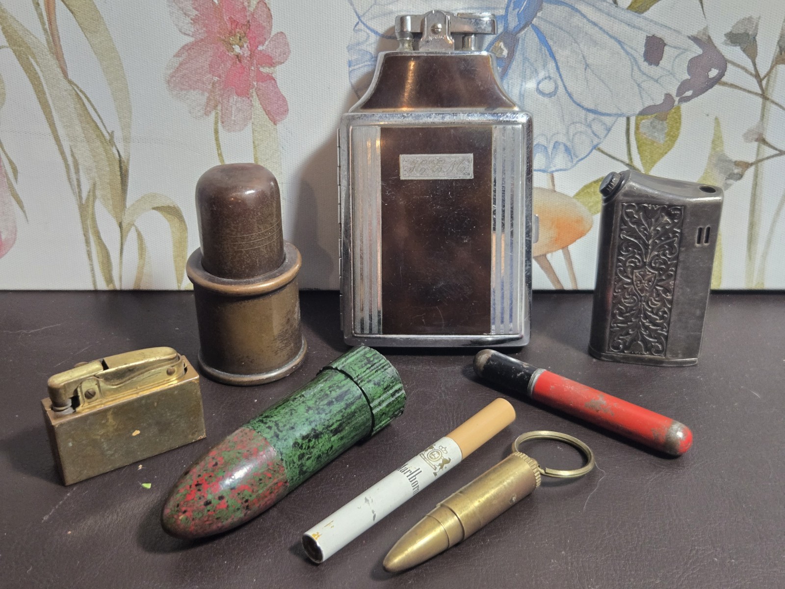 LOT of 8 Vintage Lighters - Ronson Mastercase & Rare Others - UNTESTED AS-IS