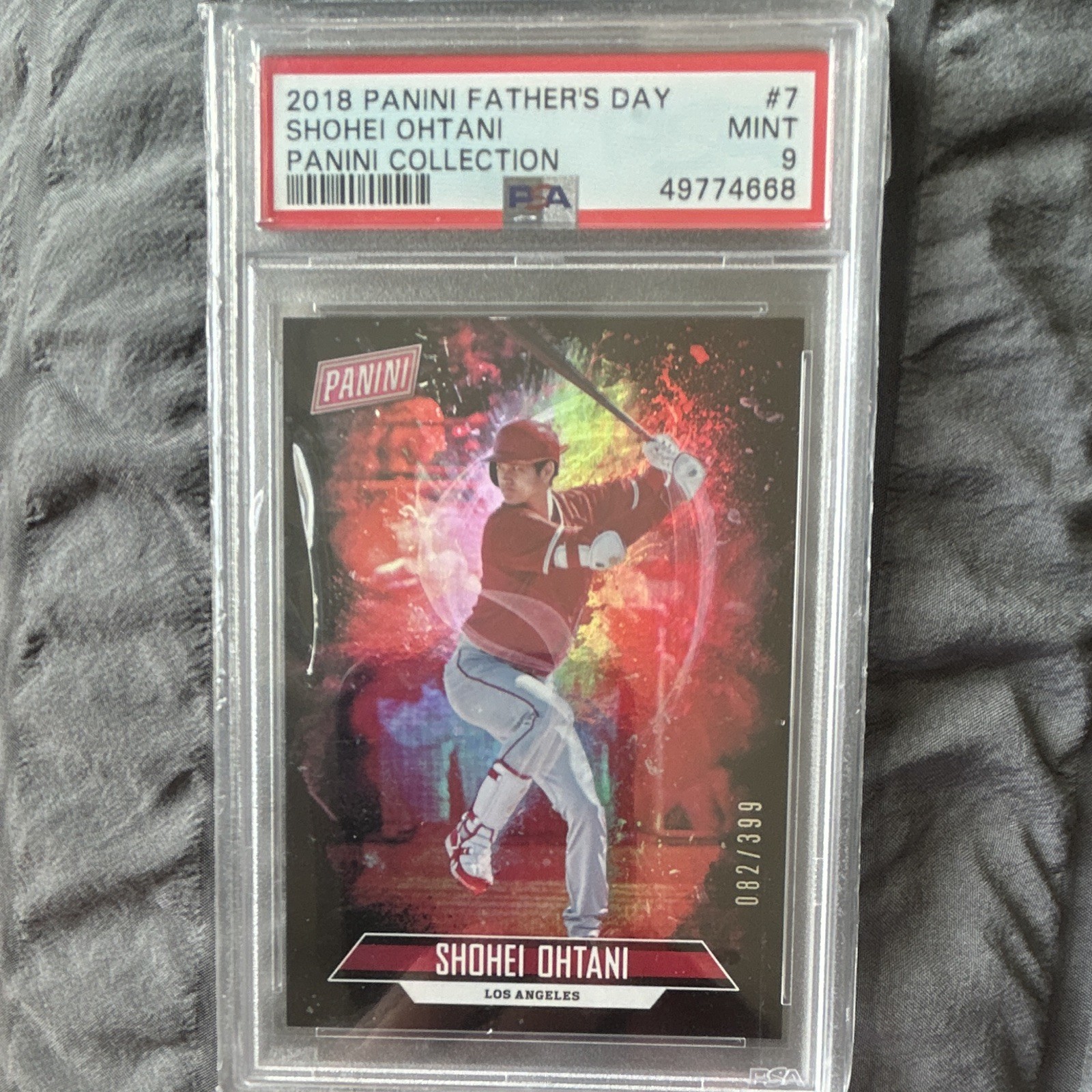 Panini 2018 Father\'s Day Panini Collection Shohei Ohtani Angels RC #7 /399