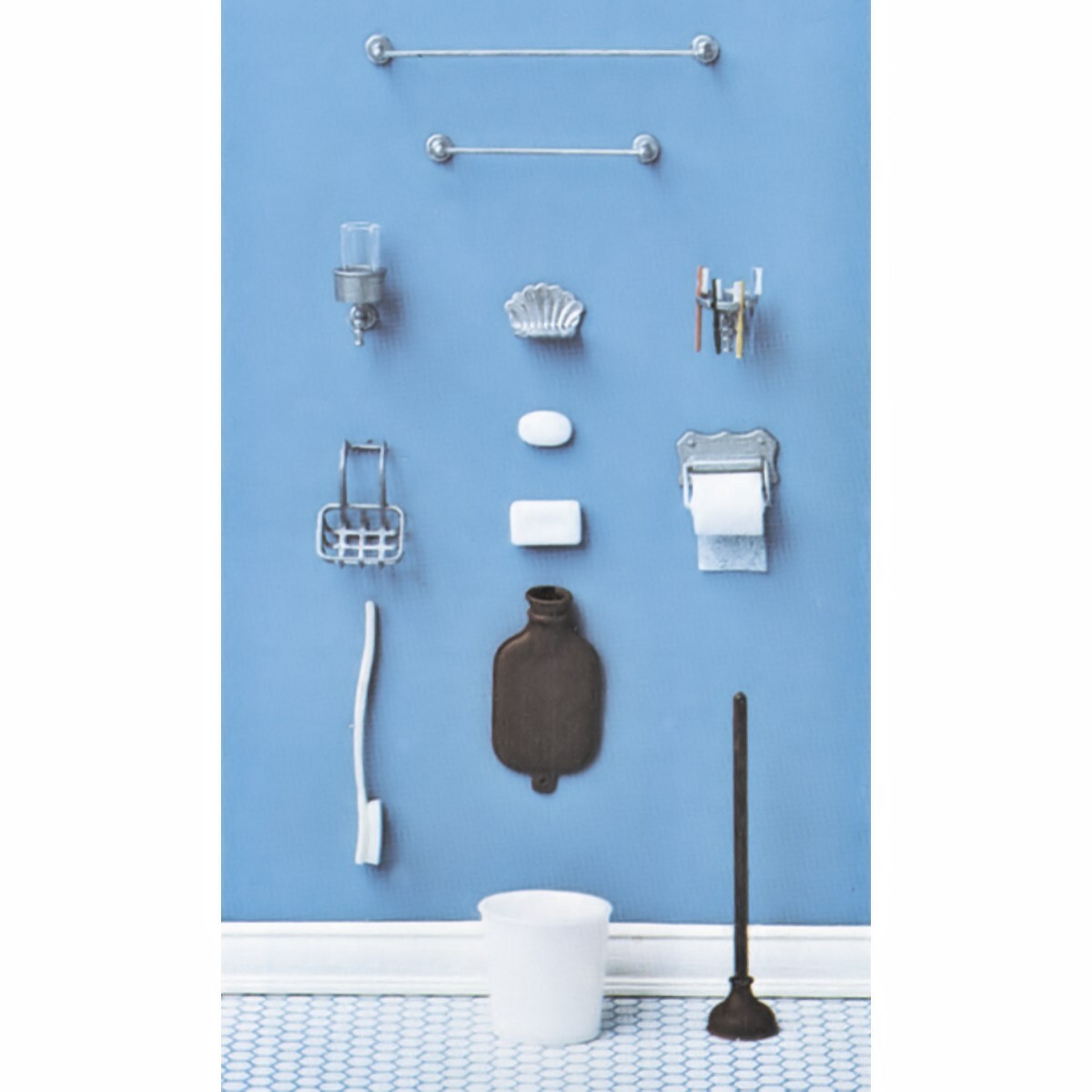 Bathroom Accessory CHRYSNBON Set KIT Dollhouse Miniature 1:12 Scale US SHIPPER