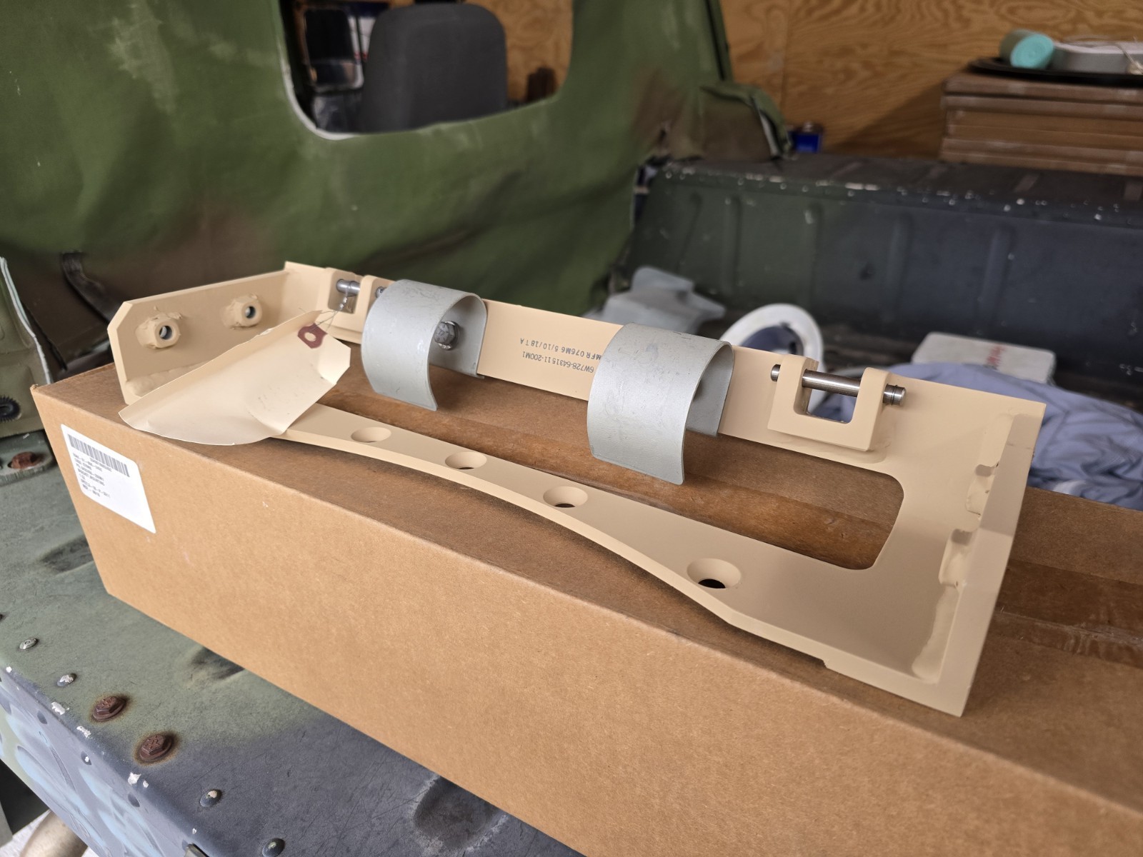 BAE Systems 6432455-200M1, HMMWV MRAP Turret Hatch Mounting Bracket BAE Systems 6432455-200M1, HMMWV MRAP Turret Hatch Mounting Bracket