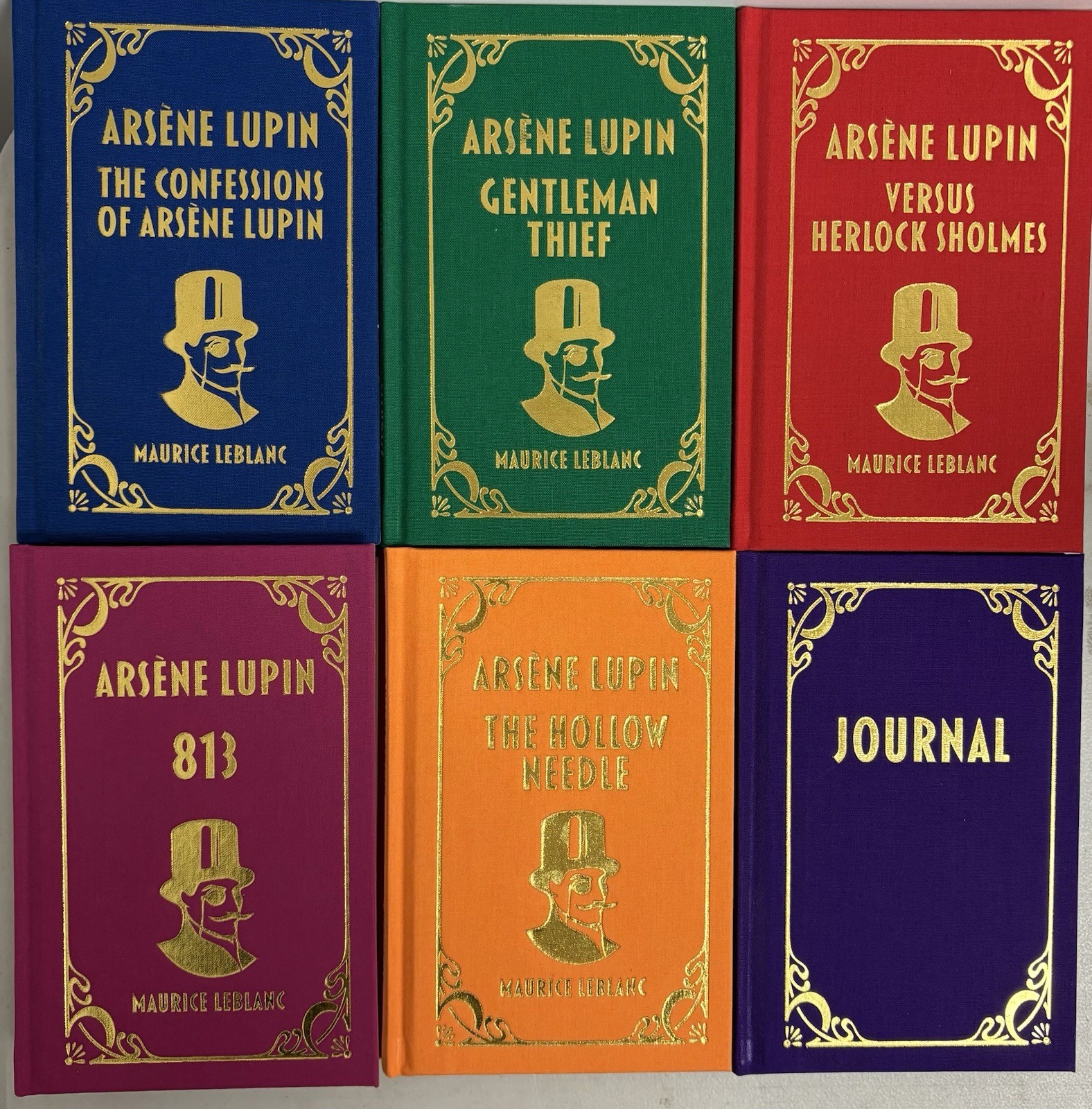 The Arsene Lupin 5 Books plus Journal by Maurice Leblanc NEW