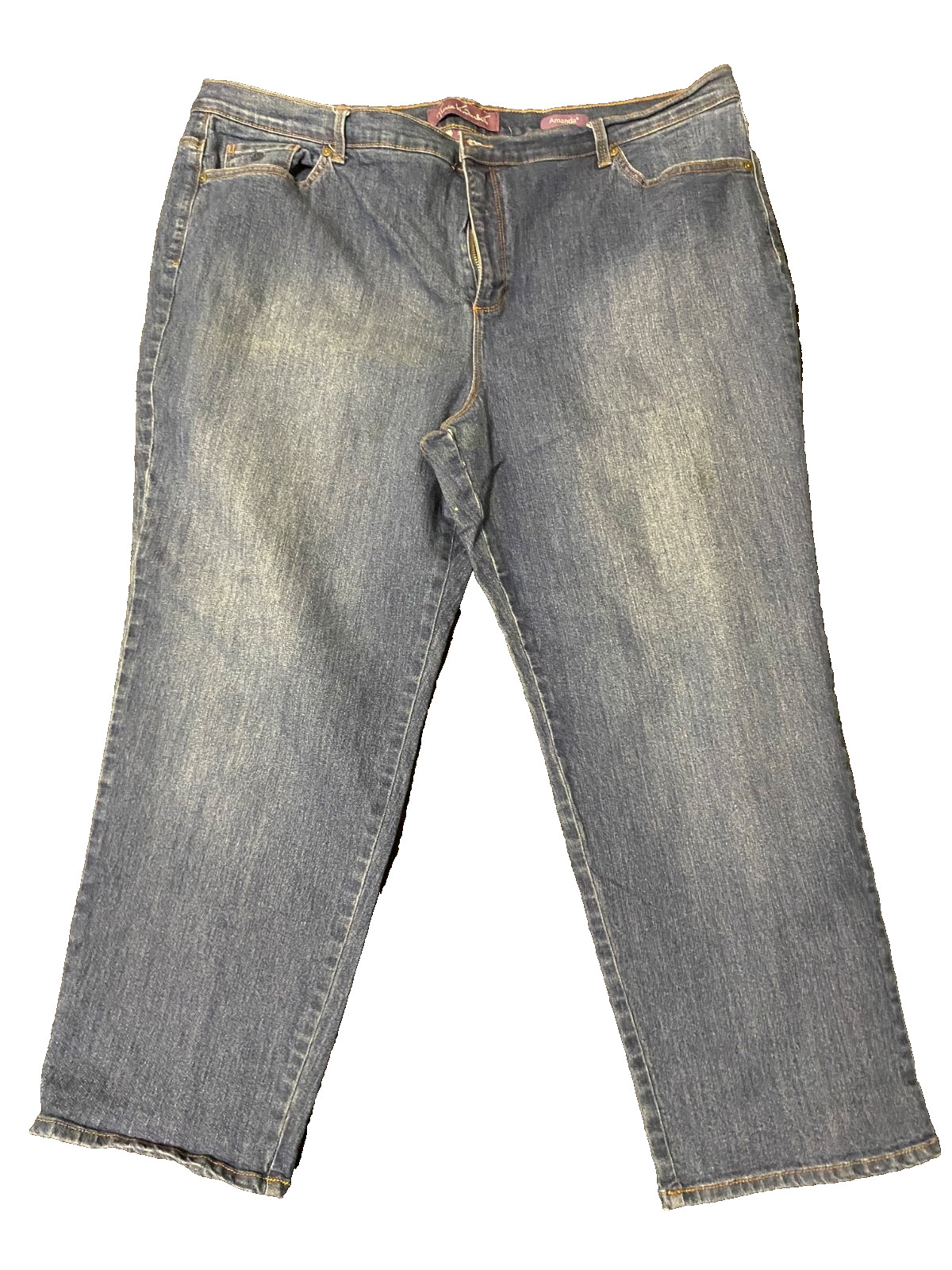 Gloria Vanderbilt (24W) Amanda Women\'s Dark Wash Straight Leg Jeans Size Gloria Vanderbilt (24W) Amanda Women\'s Dark Wash Straight Leg Jeans Size