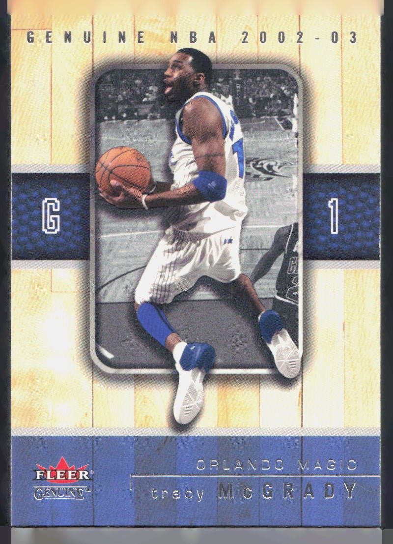 2002-03 Fleer Genuine #58 Tracy McGrady (B111) 2002-03 Fleer Genuine #58 Tracy McGrady (B111)