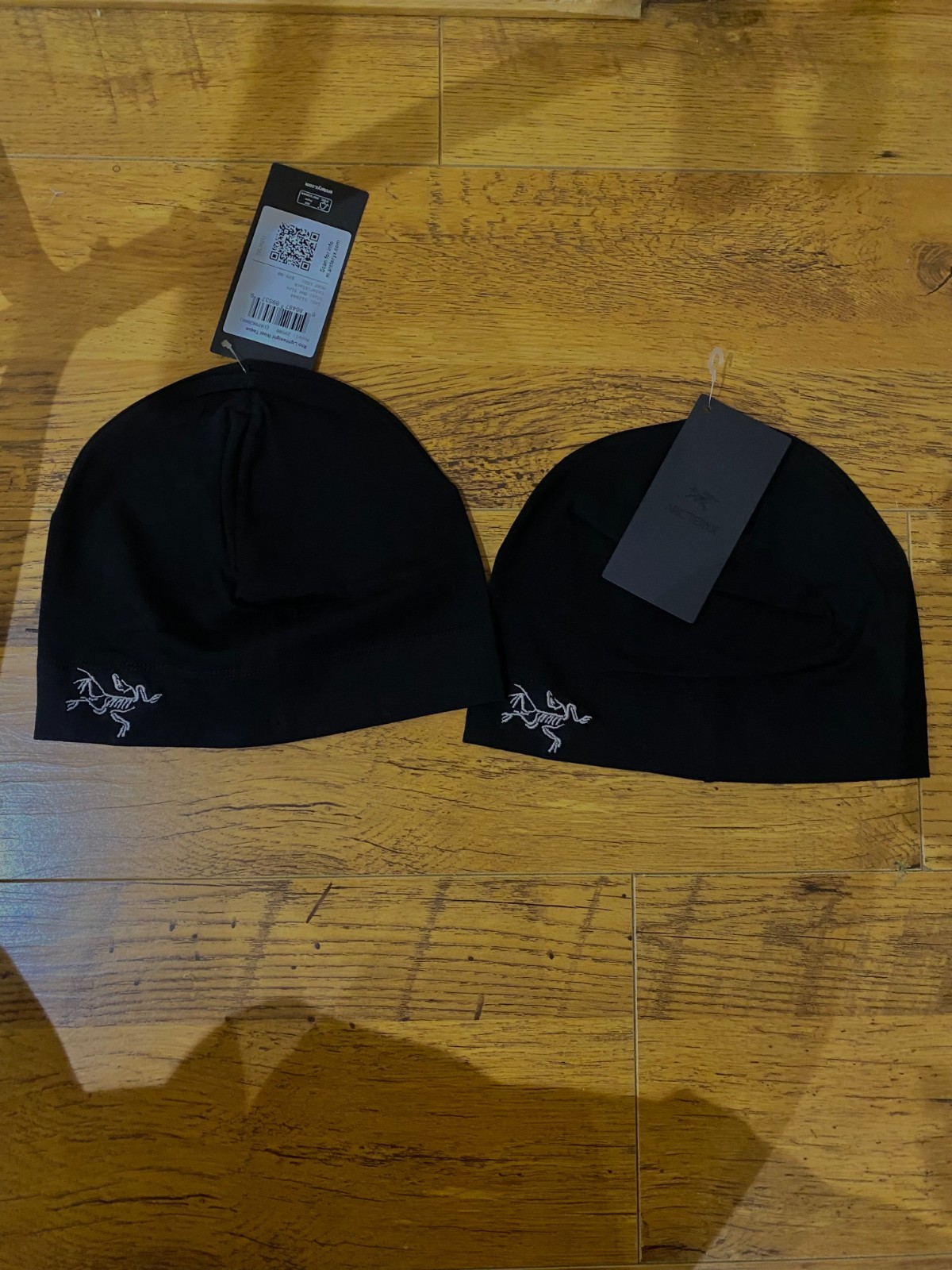 2x Arc\'teryx Rho Toque Beanie Skull Cap Running hat Wool - One Size |