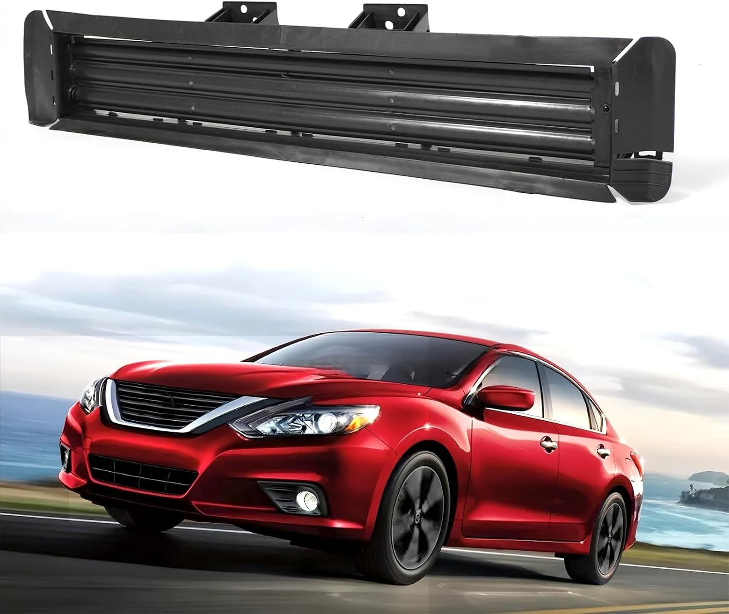 Front Lower Active Grille Shutter W/Motor For Nissan Altima 2015-2018 2.5L