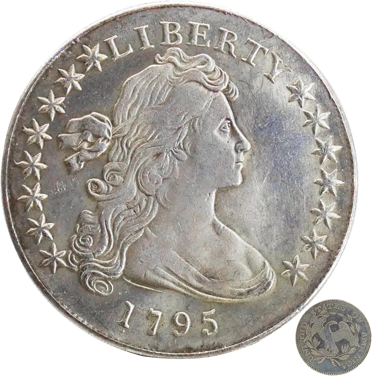 Rare Collectible Antique Historical Coin Exquisite Cameo Design Old Silver Dolla