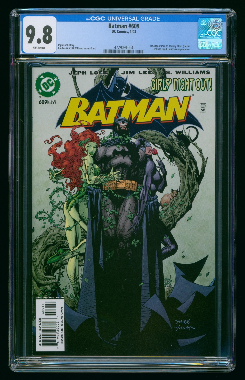 BATMAN #609 (2003) CGC 9.8 DC COMICS 1ST APPERANCE OF HUSH POISON IVY HUNTRESS