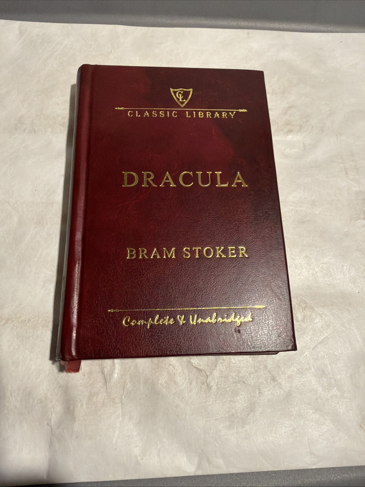 DRACULA COMPLETE & UNABRIDGED CLASSIC LIBRARY By Bram Stoker - Hardcover *VG+*
