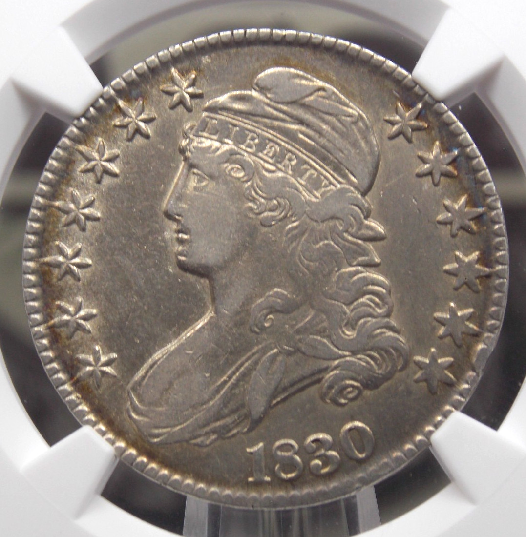 1830 Capped BUST Silver Half Dollar 50c NGC VF Details #024 Very Fine ECC&C Inc
