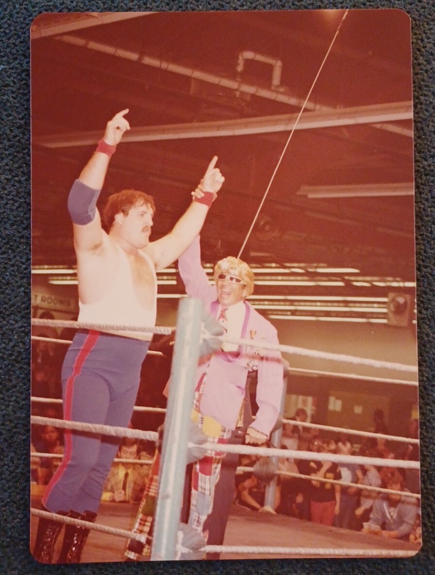 💥1️⃣9️⃣8️⃣0️⃣s Original Sgt Slaughter 3.5x5 Photo vintage NWA AWA WWF Wrestling