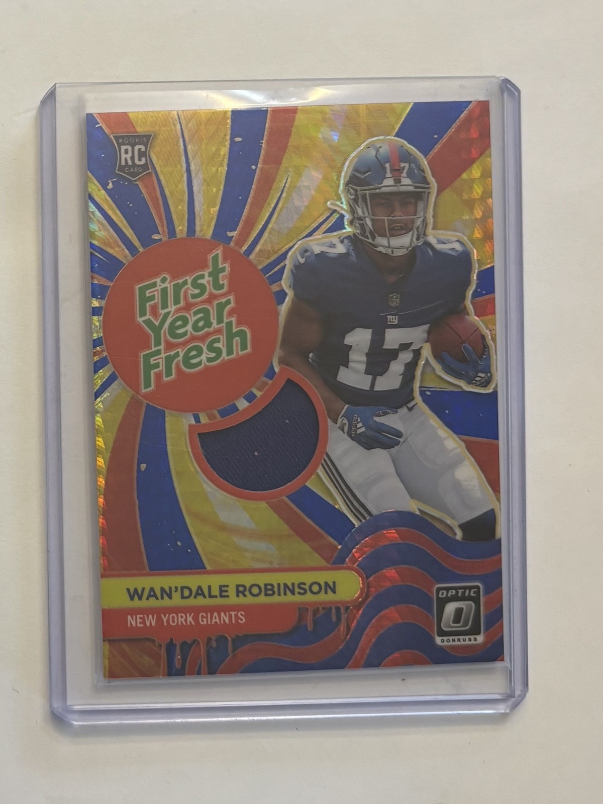 2022 Panini Donruss Optic - First Year Fresh Wan\'Dale Robinson #FYF-WR Blue... 2022 Panini Donruss Optic - First Year Fresh Wan\'Dale Robinson #FYF-WR Blue...