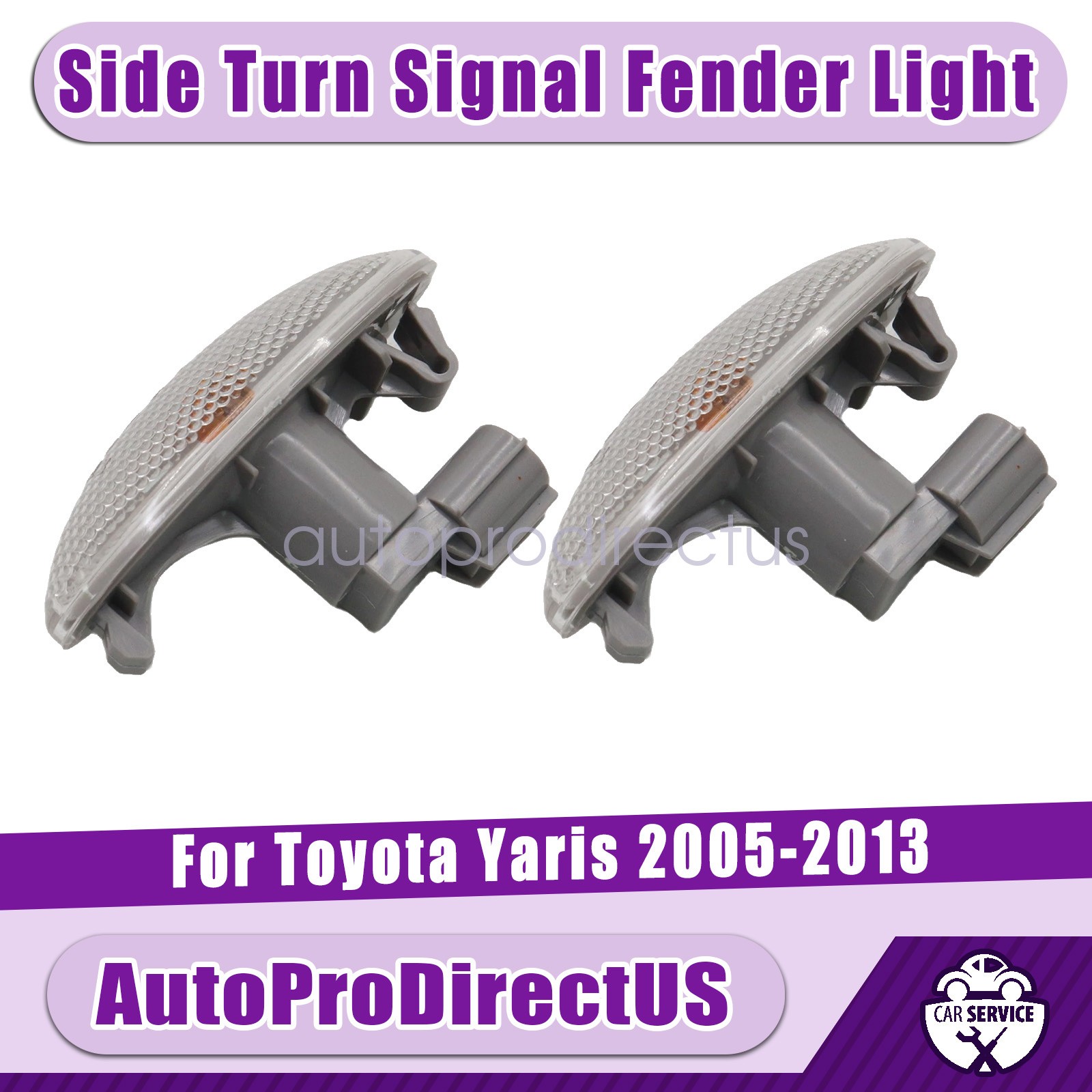 2x Side Turn Signal Fender Light 81730-02090 Fits Toyota Yaris 2005-2013 US