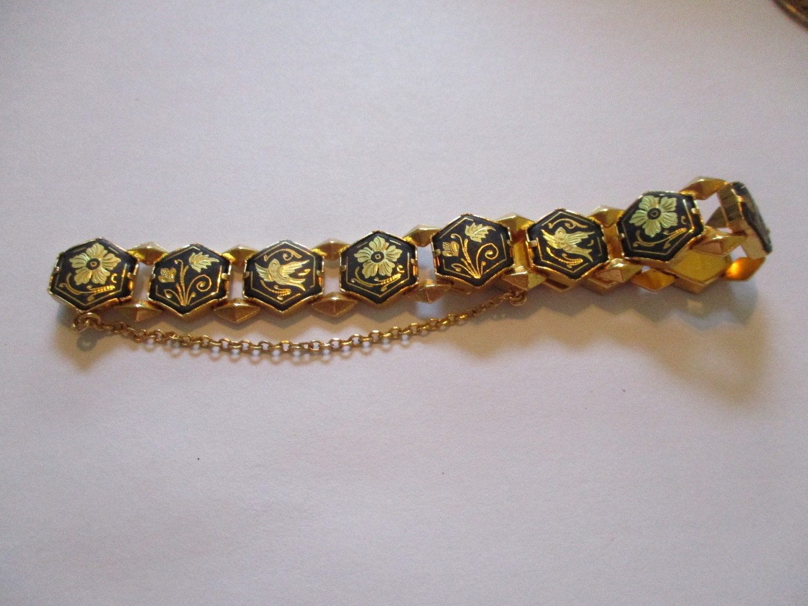 Vintage Damascene Bracelet 