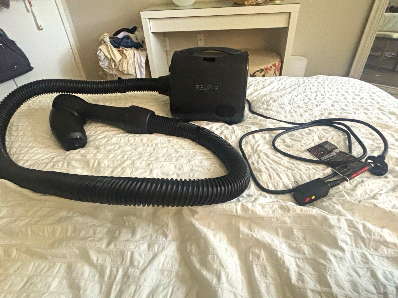 RevAir Electric Reverse-Air Hair Dryer System w/ Hose & Handpiece, Black RevAir Electric Reverse-Air Hair Dryer System w/ Hose & Handpiece, Black