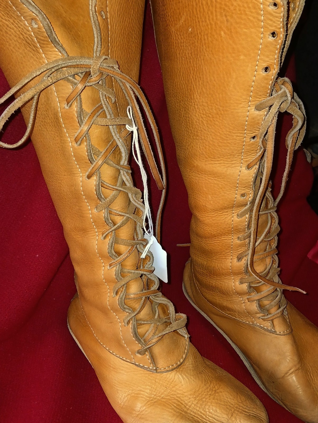 Vintage Redwing Boots Moc  Knee High Lace-up Rare 1960s 