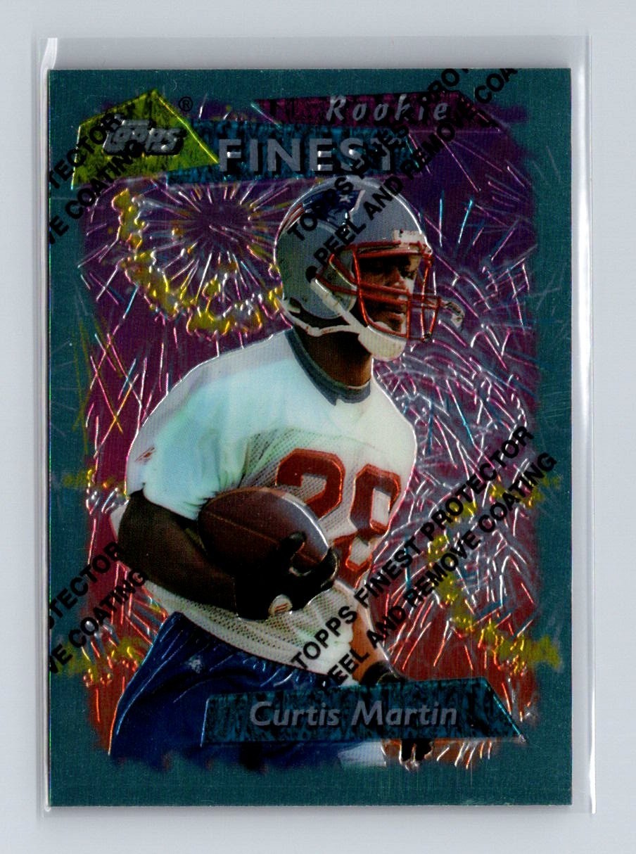 82155 1995 Topps Finest #264 Curtis Martin RC Rookie W/Coating Patriots
