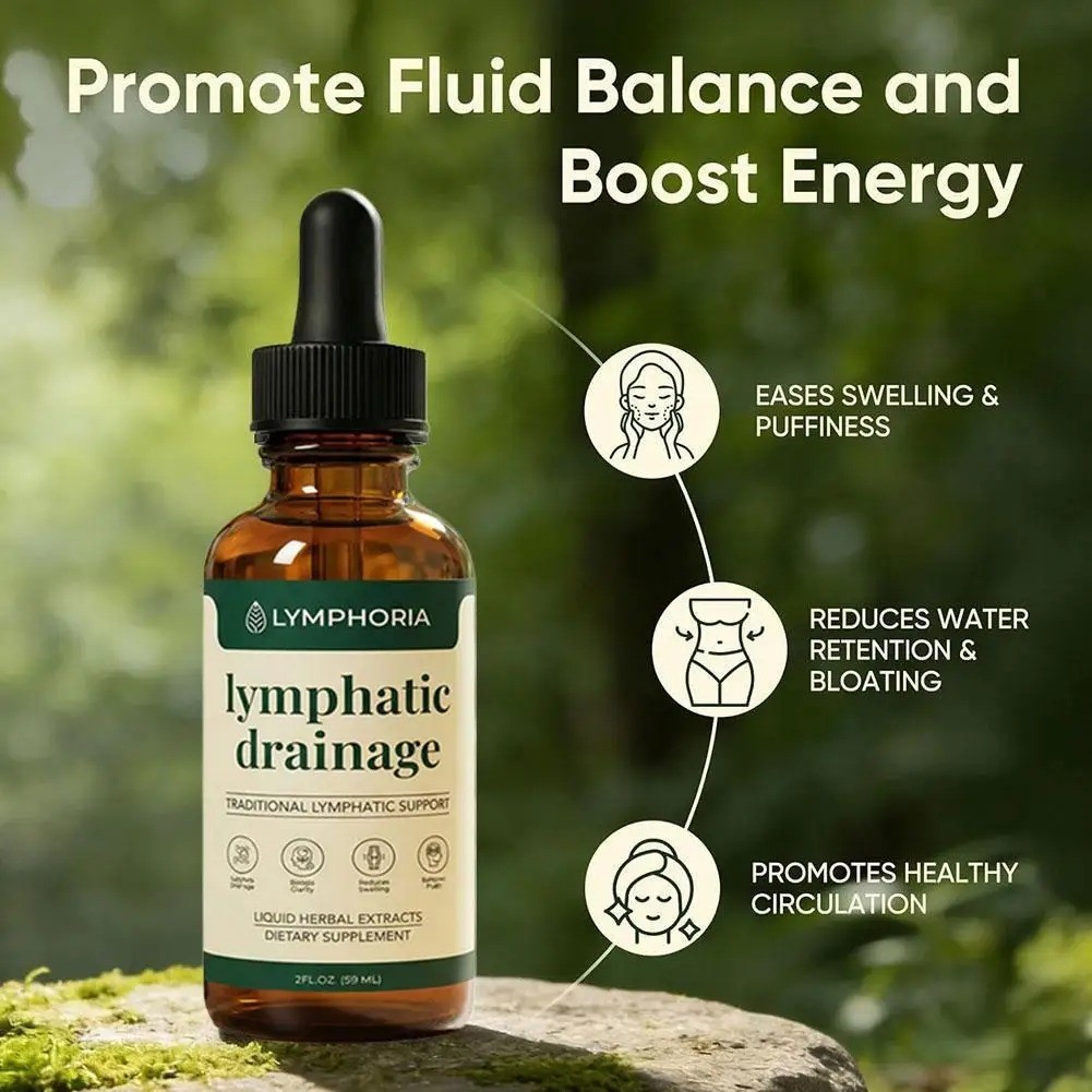 Lymphoria - Lymphatic Drainage Bloat Relief - Detox, & Immune Support 59ml US Lymphoria - Lymphatic Drainage Bloat Relief - Detox, & Immune Support 59ml US