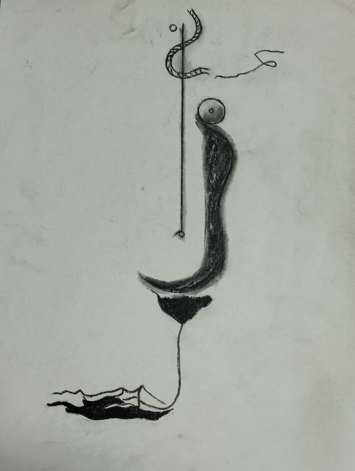 André Masson Drawing on paper (Handmade) signed and stamped mixed media.