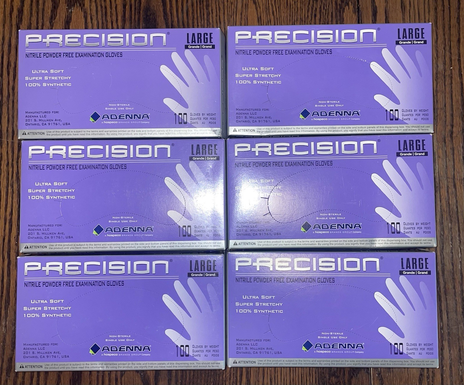 Adenna PRECISION Violet Nitrile Disposable Exam Medical Gloves 4 Mil 1000CT Adenna PRECISION Violet Nitrile Disposable Exam Medical Gloves 4 Mil 1000CT