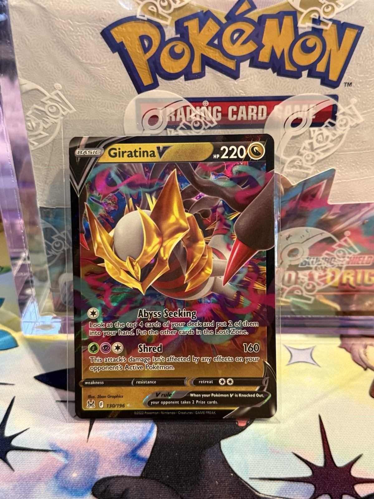 Pokémon TCG Giratina V 130/196 Sword & Shield Lost Origin Regular Ultra Rare