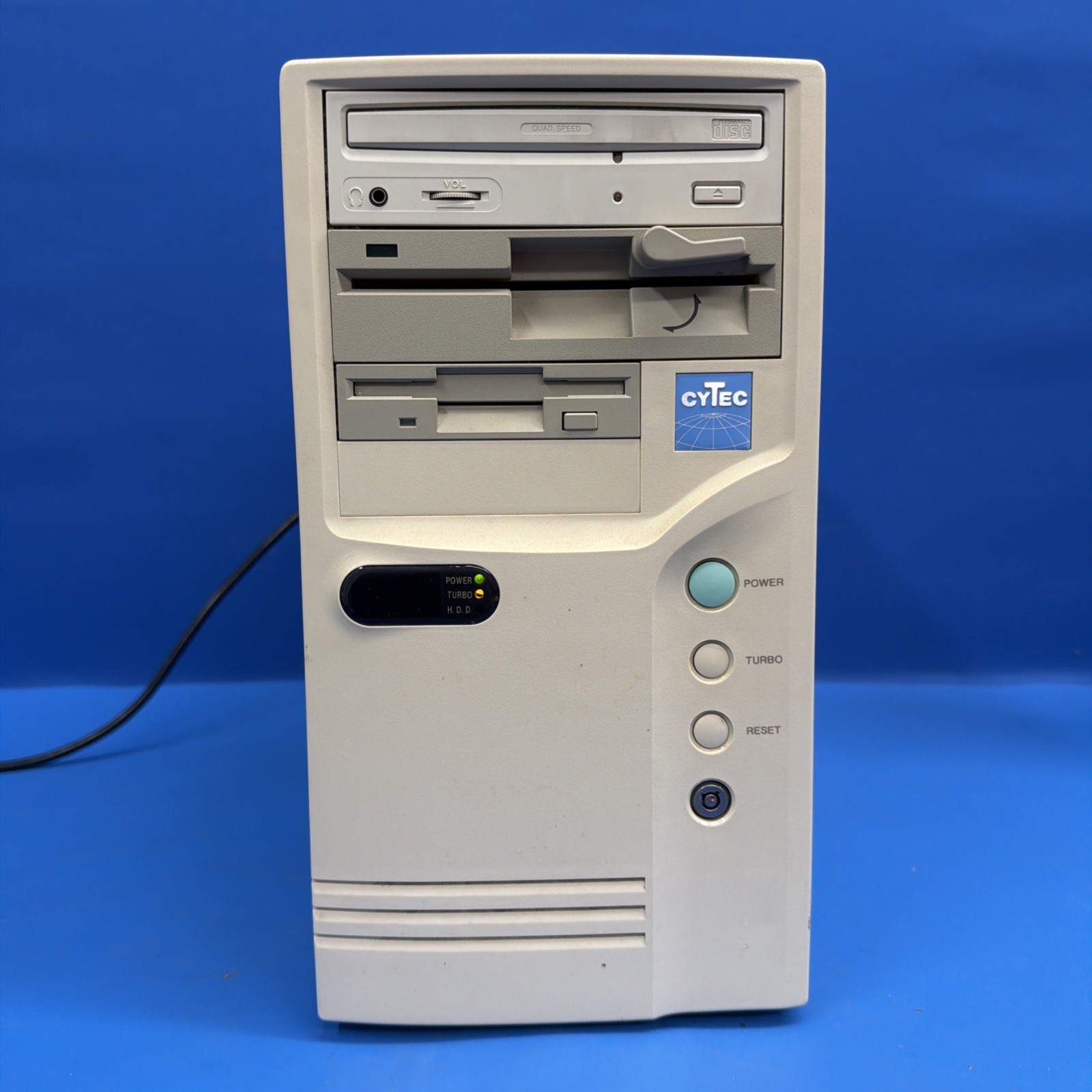 Vintage 1995 CYTEC PC Computer AMIBIOS Cirrus Logic VGA Dual Floppy CD-ROM