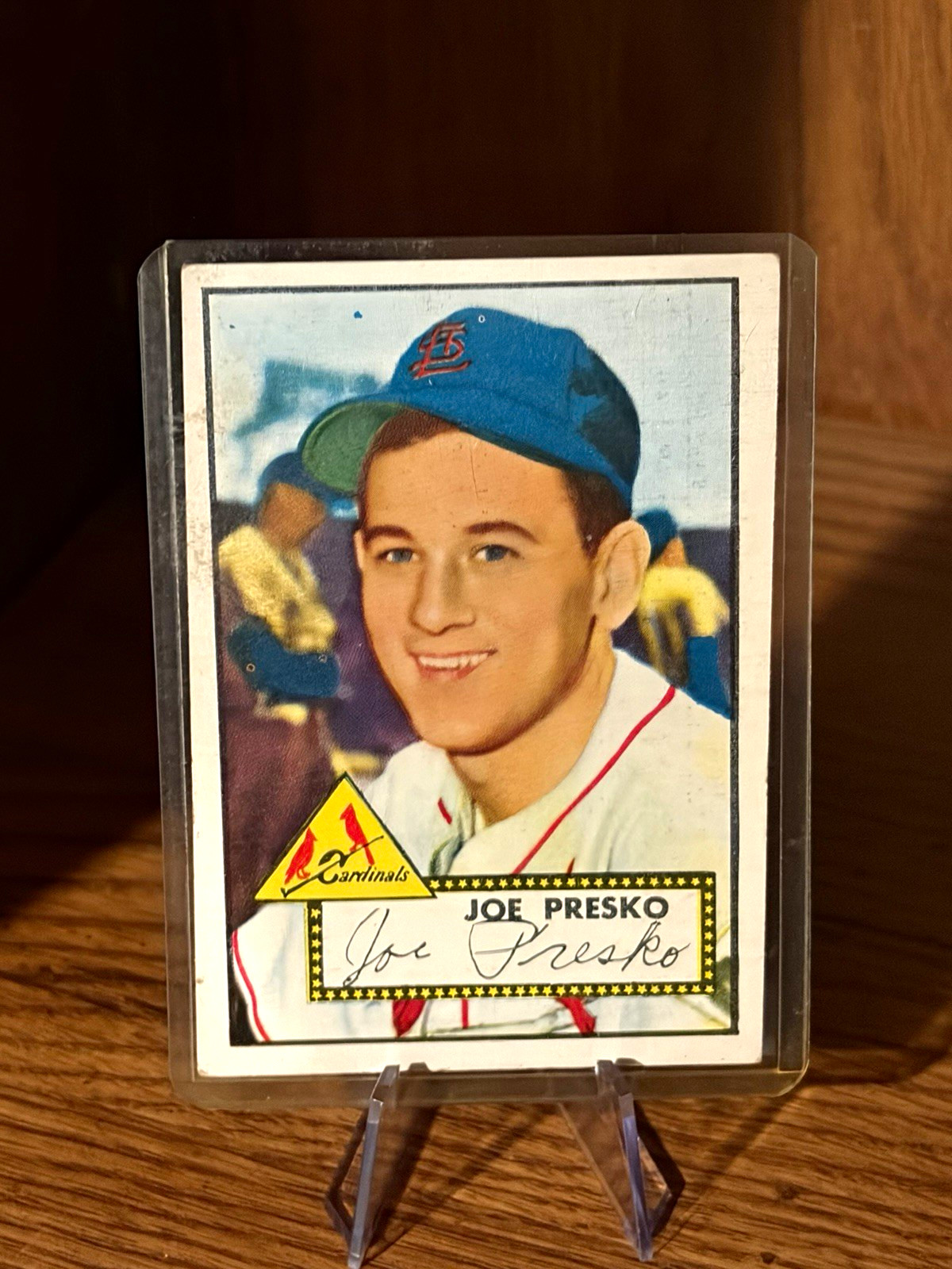 Topps 1952 Joe Presko St. Louis Cardinals #220 RC Base Set EX condition Topps 1952 Joe Presko St. Louis Cardinals #220 RC Base Set EX condition