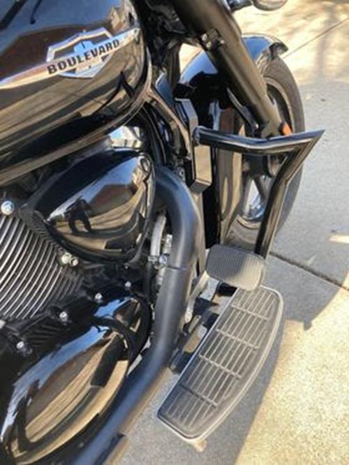 BLACK ENGINE GUARD CRASH BAR FOR 2013 - 2023 SUZUKI BOULEVARD C90 C90T BOSS