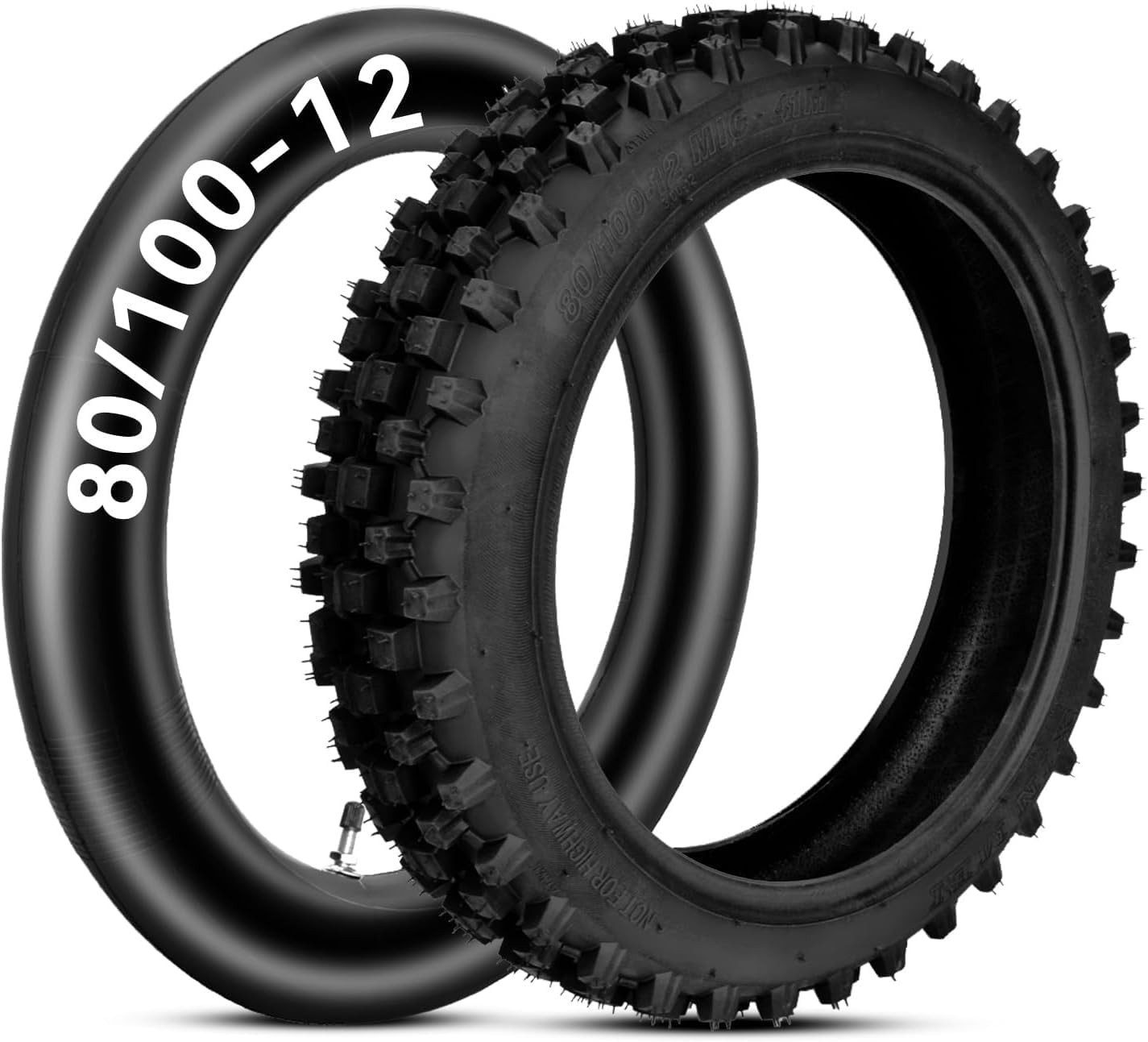 3.00-12 80/100-12 Rear Tire with Inner Tube Set For Pit Bike KLX110 DRZ110 CRF70 3.00-12 80/100-12 Rear Tire with Inner Tube Set For Pit Bike KLX110 DRZ110 CRF70